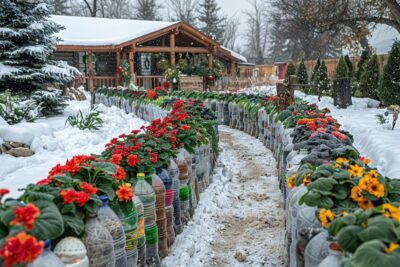 Comment les bouteilles en plastique peuvent sauver vos plantes du froid extrême